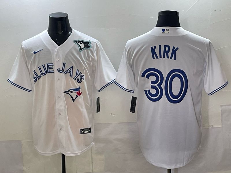 Men 2025 Toronto Blue Jays #30 Kirk white Game Nike MLB Jersey style 03->toronto blue jays->MLB Jersey